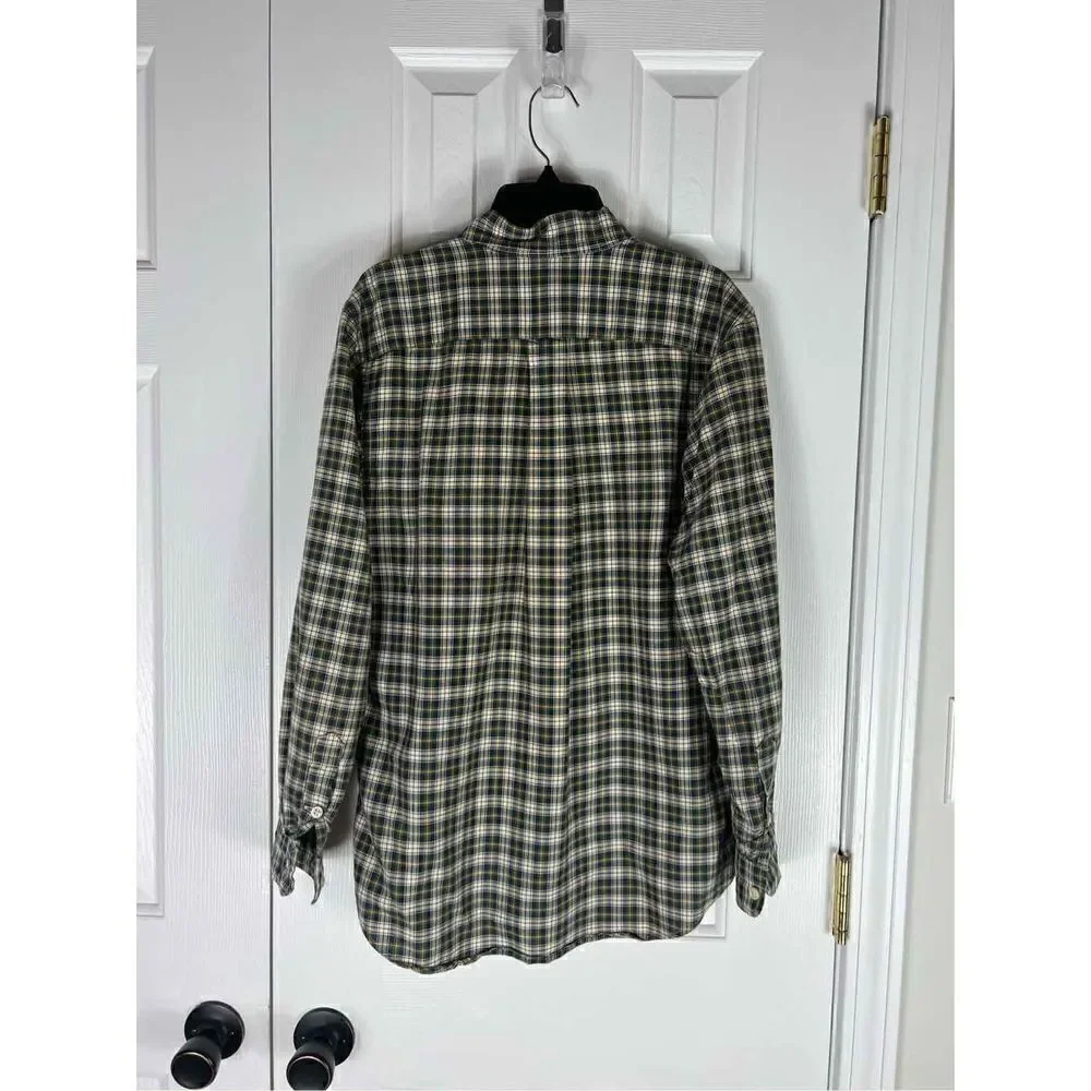 Ralph Lauren Childs Plaid Button Down Shirt L 14/16